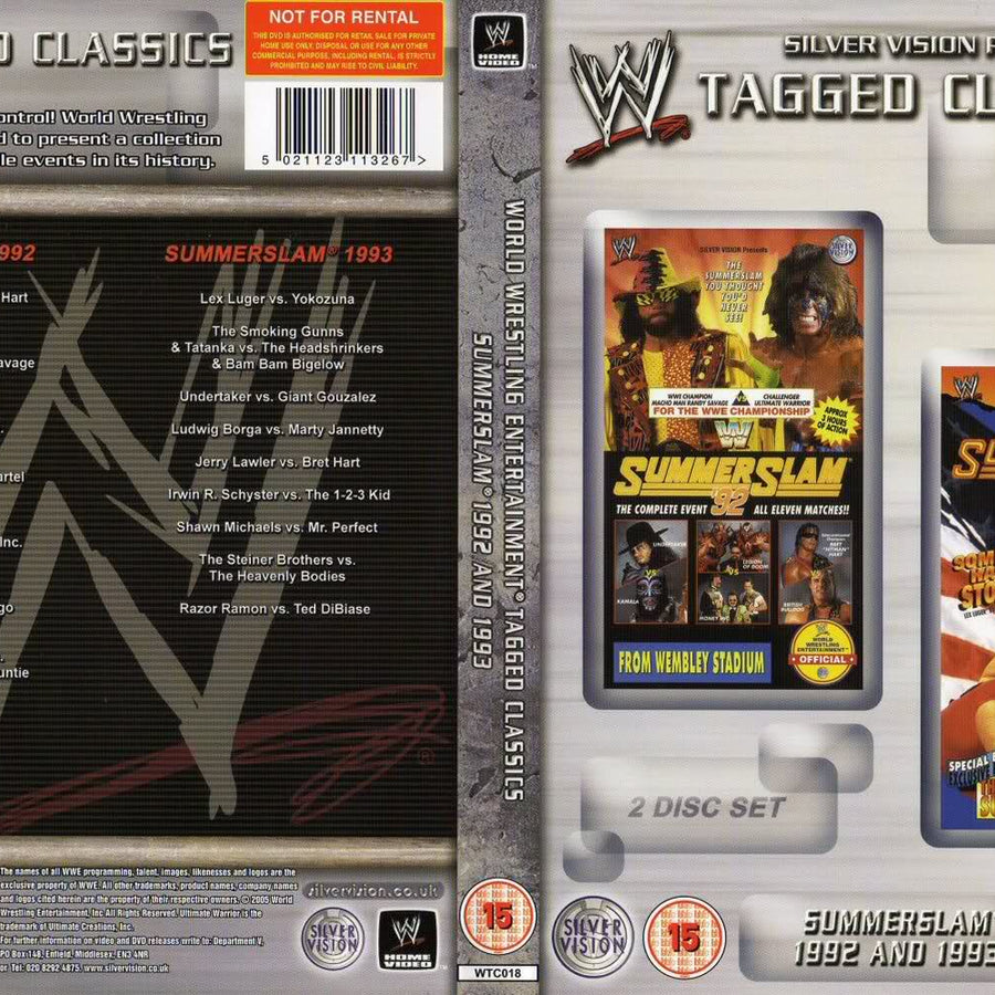 summerslam 1992 1993 DVDs & Videos Silver vision exclusive
