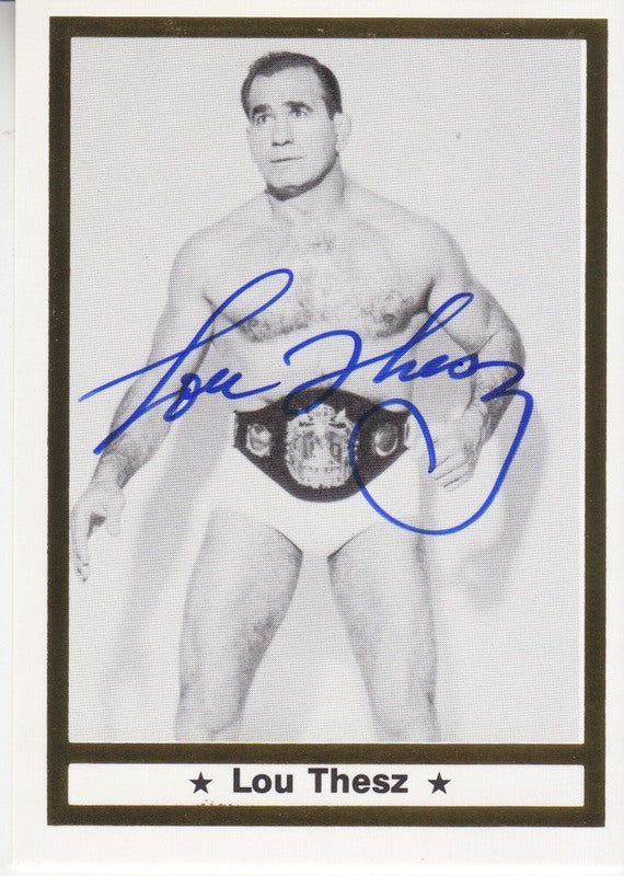 1991 Imagine Lou Thesz Autograph 2017 approx value:$150 PW Catalog