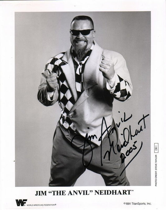 WWF-Promo-Photos1991-Jim-The-Anvil-Neidhart-signed-CW-1-