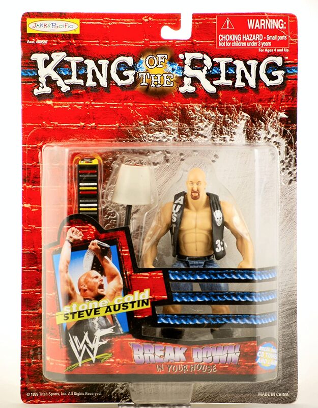 1999 WWF Jakks Pacific Break Down In Your House Stone Cold Steve Austin Action & Toy Figures PWcatalog