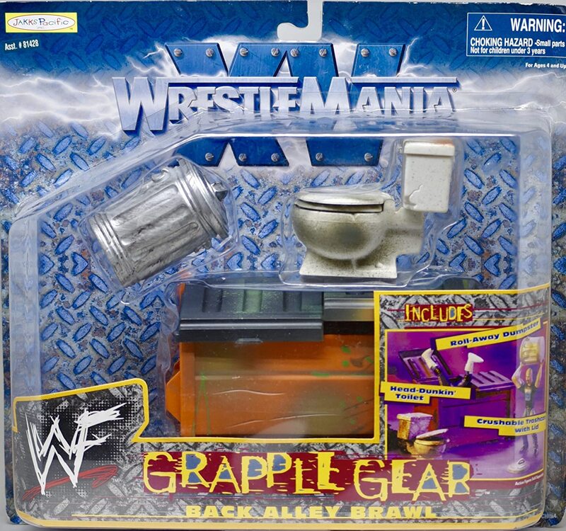 1998 WWF Jakks Pacific Grapple Gear Series 1: Back Alley Brawl Action & Toy Figures PWcatalog