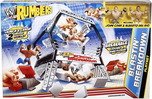 WWE Mattel Rumblers 2 Blastin' Breakdown Playset [With John Cena & Alberto Del Rio]