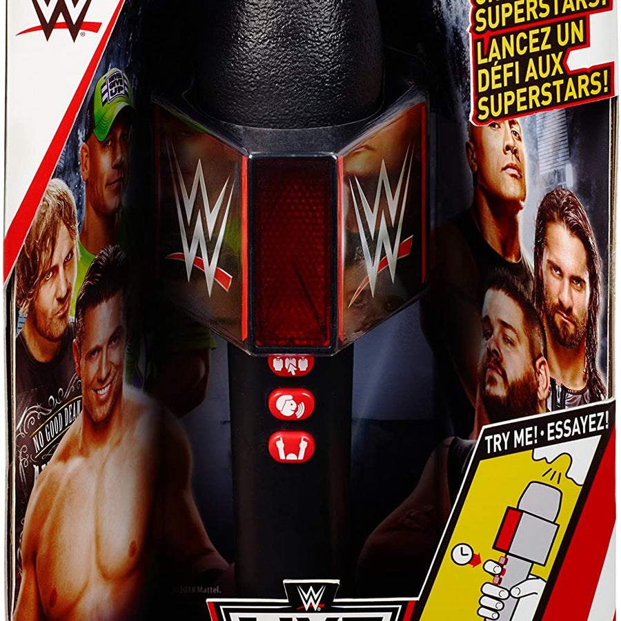 WWE Microphone John Cena the Rock MIz Seth Rollins PWcatalog