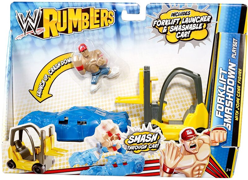 WWE Mattel Rumblers 2 Forklift Showdown Playset [With John Cena]