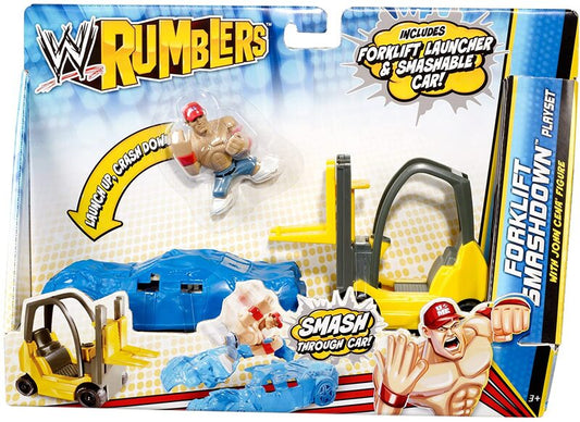 WWE Mattel Rumblers 2 Forklift Showdown Playset [With John Cena]