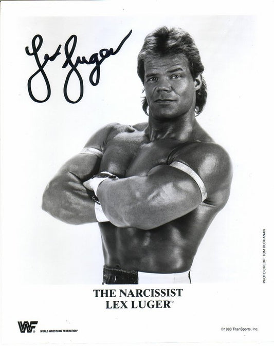 WWF-Promo-Photos1993-The-Narcissist-Lex-Luger-signed-