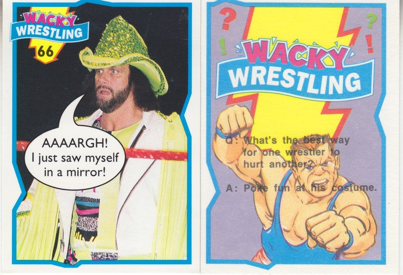 1993 Topps (Ireland) Wacky Wrestling set (66) NM approx 2017 value:$75 PW Catalog