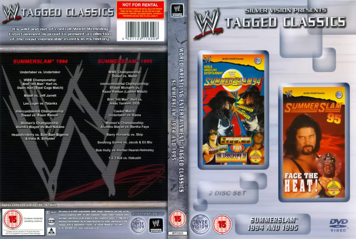 summerslam 1994 1995 DVDs & Videos Silver vision exclusive