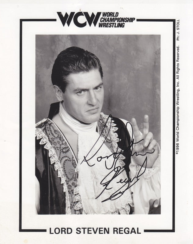 WCW Lord Steven Regal (signed) 