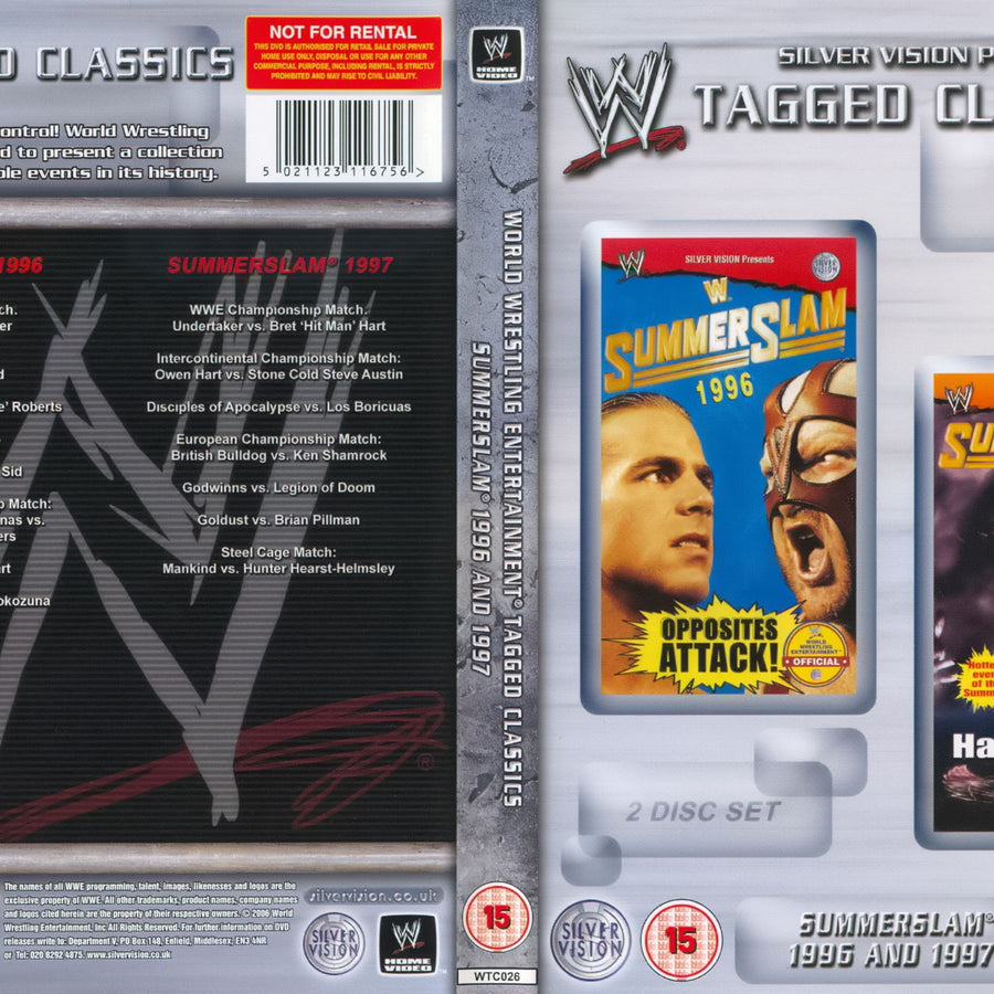 summerslam 1996 1997 DVDs & Videos Silver vision exclusive