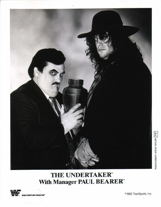 1992 Undertaker w/Paul Bearer P97 b/w