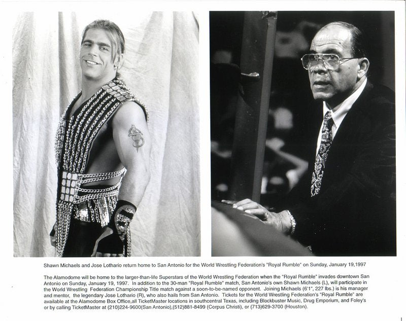 1997 Royal Rumble Shawn Michaels w/Jose Lothario