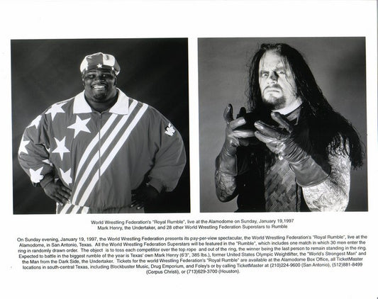 1997 Royal Rumble Undertaker Mark Henry