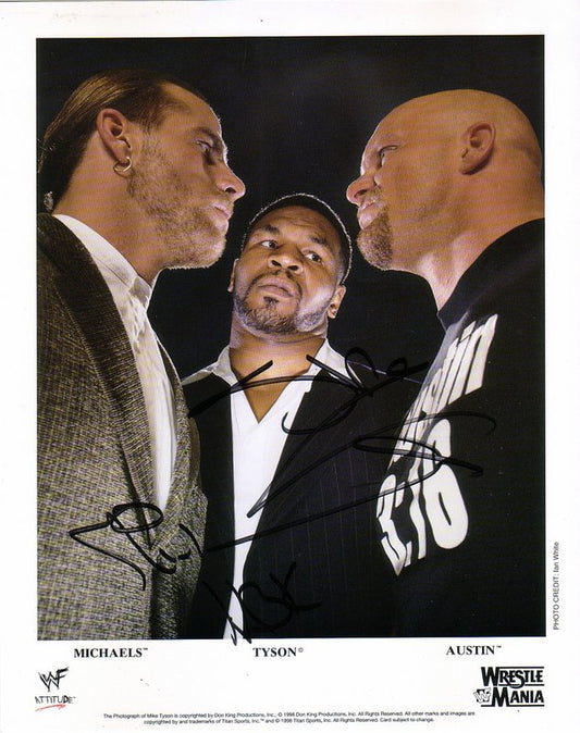 WWF-Promo-Photos1998-Wrestlemania-14-Austin-vs.-Michaels-signed-Tyson-color-