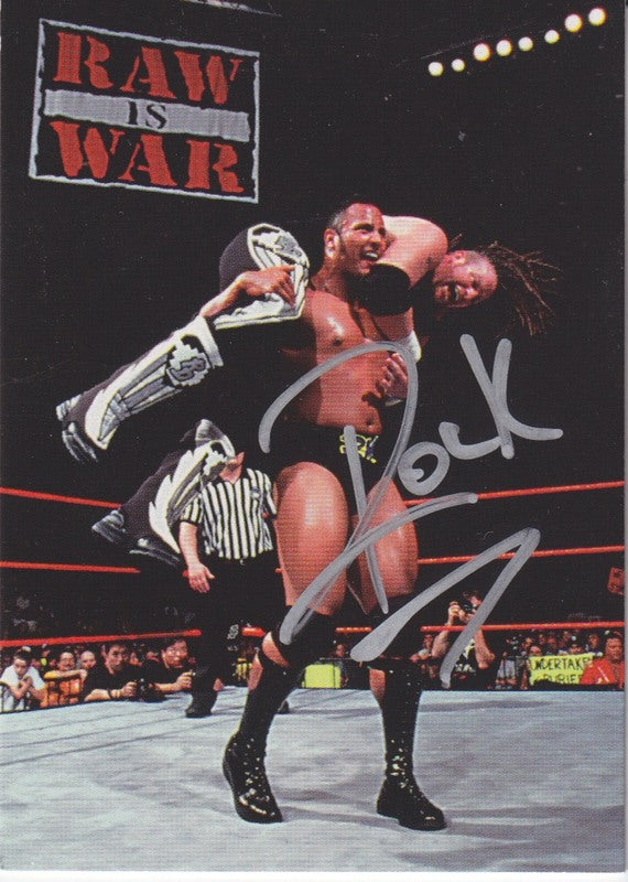 1998 Comic Images WWF Superstarz The Rock Autograph 2021 approx value:$1500 PW Catalog
