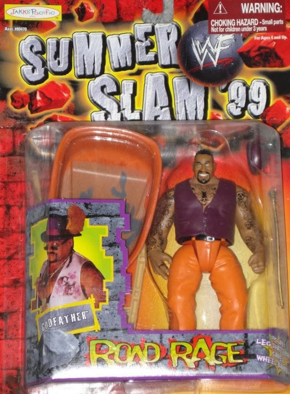 1999 WWF Jakks Pacific SummerSlam '99 "Road Rage" Godfather Action & Toy Figures PWcatalog