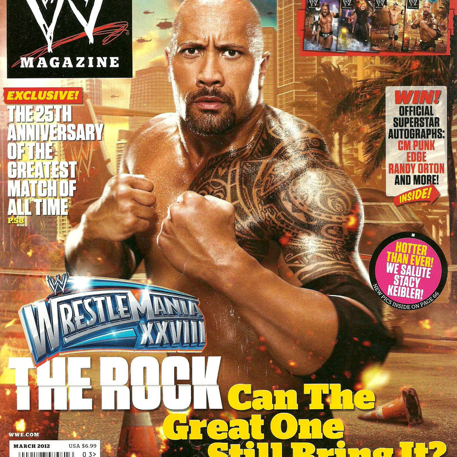WWE Magazine March 2012 The Rock Magazine PWcatalog