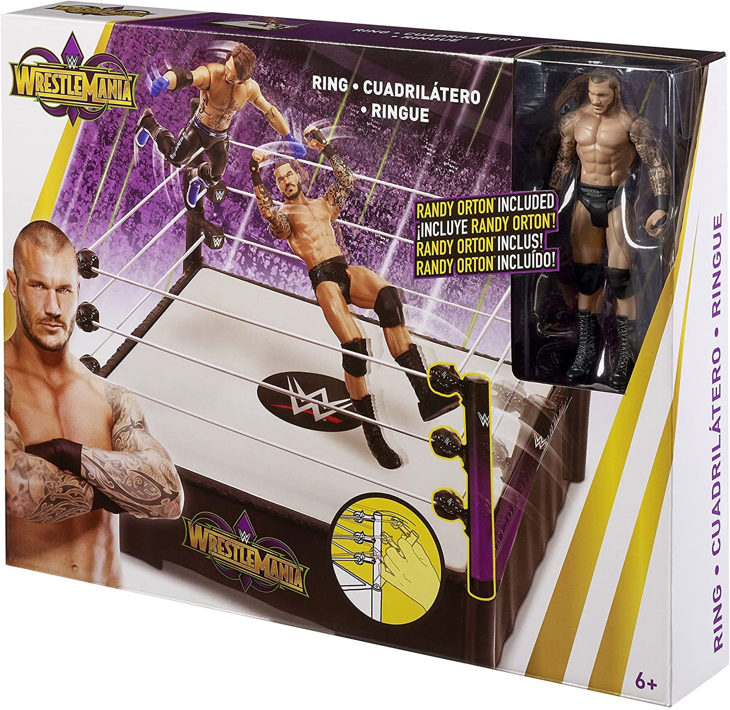 WWE Mattel WrestleMania 34 WrestleMania Ring [With Randy Orton]