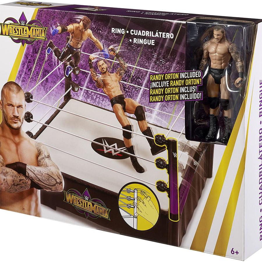 WWE Mattel WrestleMania 34 WrestleMania Ring [With Randy Orton] Action & Toy Figures PWcatalog