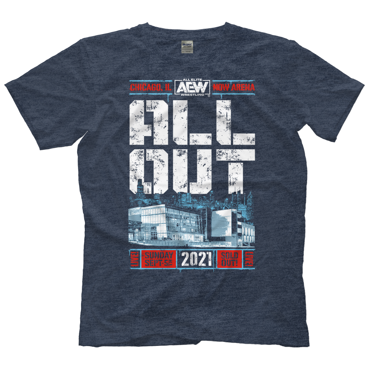 AEW All Out 2021 Marquee Design T-Shirt Pwcatalog
