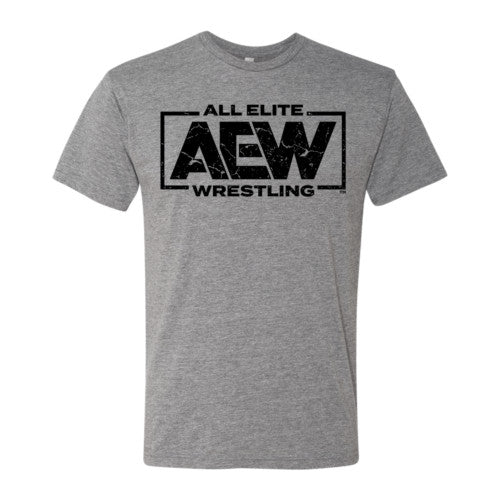 AEW Black Logo Tri-blend T-Shirt