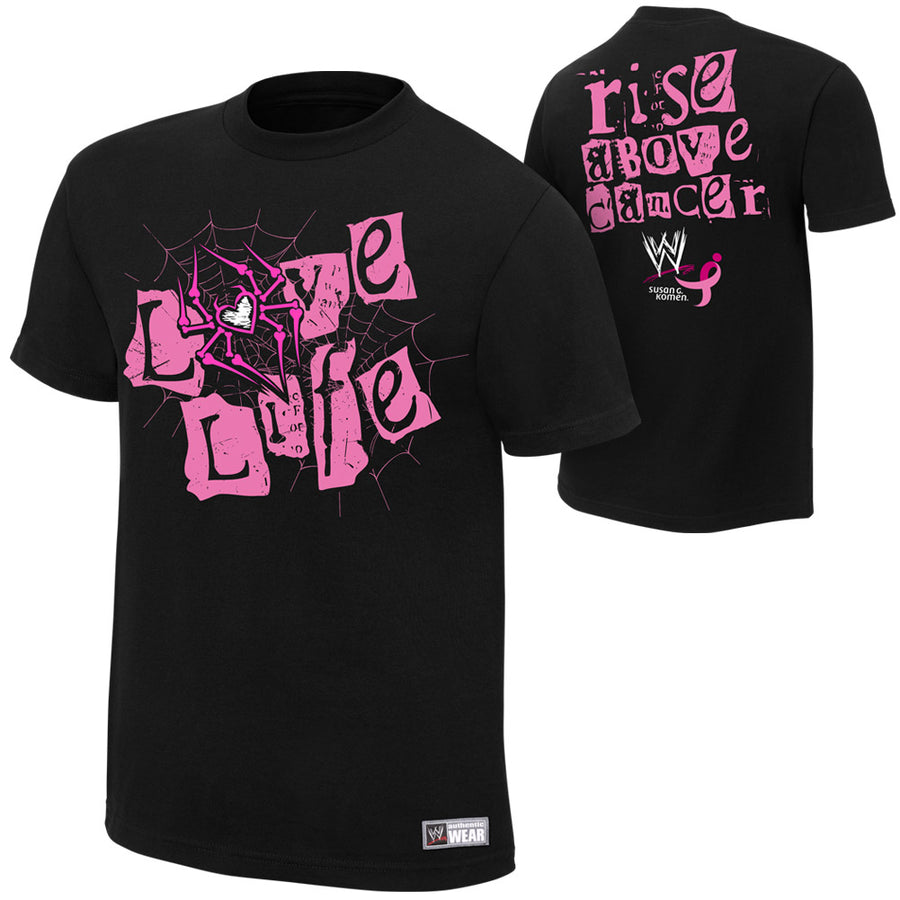 AJ Lee “Rise Above Cancer” Black T-Shirt Pwcatalog