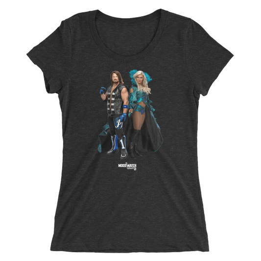 AJ Styles & Charlotte Flair MCC Photo Women's Tri-Blend T-Shirt