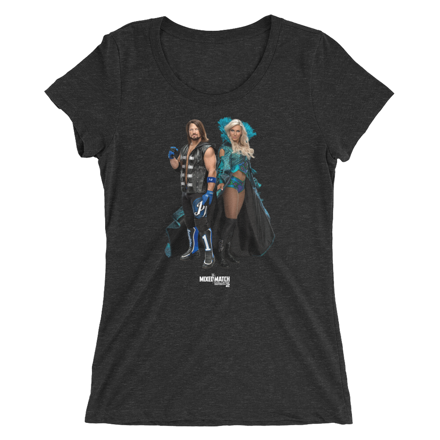 AJ Styles & Charlotte Flair MCC Photo Women's Tri-Blend T-Shirt Pwcatalog