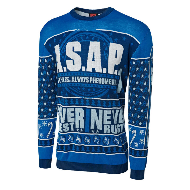 AJ Styles A.S.A.P. Ugly Holiday Sweater Pwcatalog
