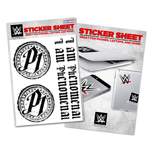 AJ Styles P1 Sticker Sheet