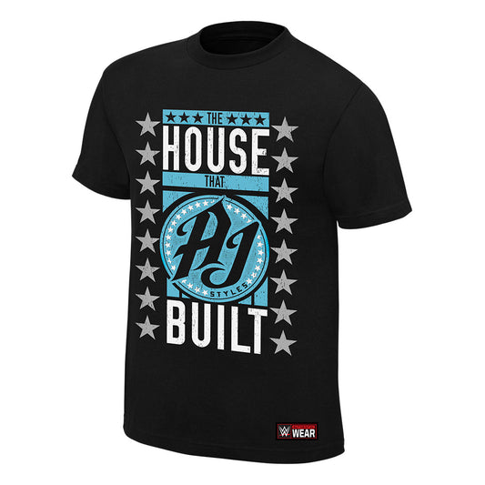 AJ Styles The House that AJ Styles Built Black T-Shirt