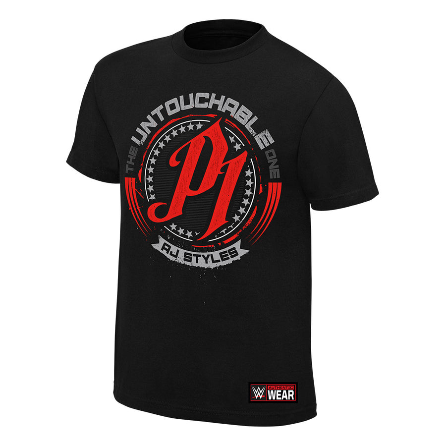 AJ Styles Untouchable Authentic T-Shirt Pwcatalog