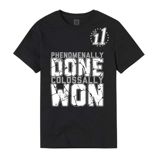 AJ Styles & Omos Phenomenally Done Colossally Won Authentic T-Shirt