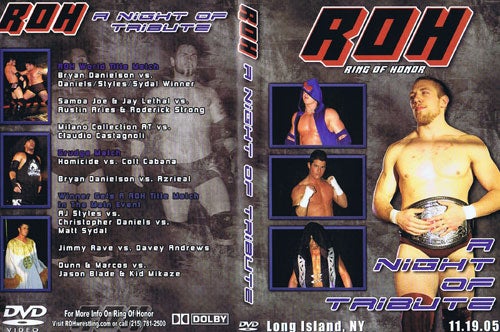 A Night of Tribute DVDs & Videos PWcatalog