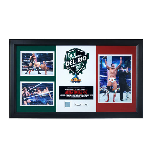 Alberto Del Rio WrestleMania 29 Signed Commemorative Plaque
