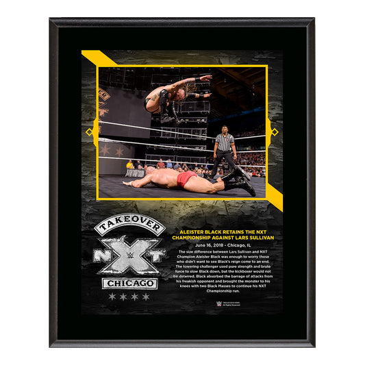 Aleister Black NXT TakeOver Chicago 10 x 13 Plaque