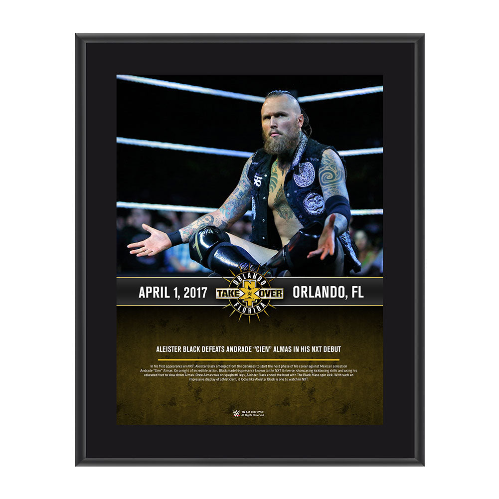 Aleister Black NXT TakeOver Orlando 10 x 13 Commemorative Photo Plaque Pwcatalog