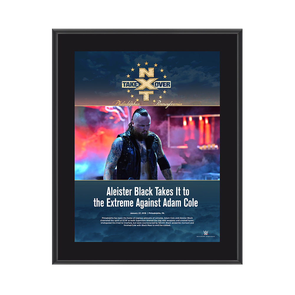 Aleister Black NXT TakeOver Philadelphia 2018 10 x 13 Commemorative Photo Plaque Pwcatalog