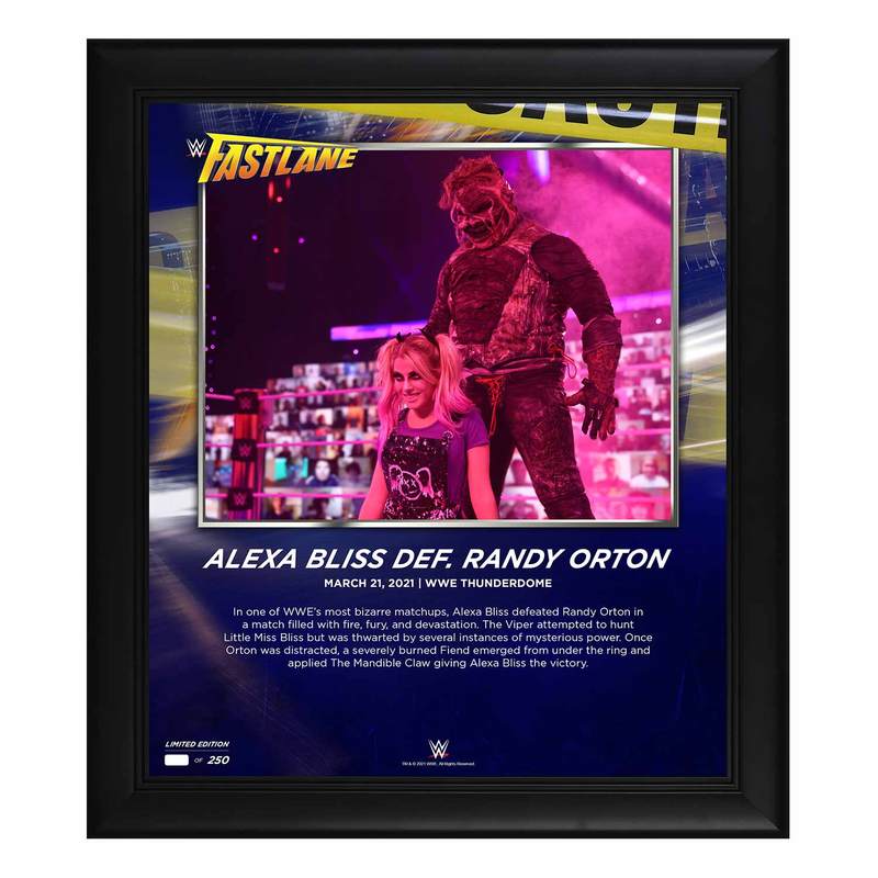 Alexa Bliss FastLane 2021 15 x 17 Commemorative Plaque Pwcatalog