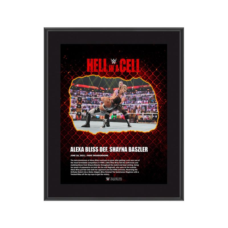 Alexa Bliss Hell in A Cell 2021 10 x 13 Commemorative Plaque