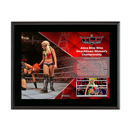 Alexa Bliss TLC 2016 10 x 13 Commemorative Photo Plaque