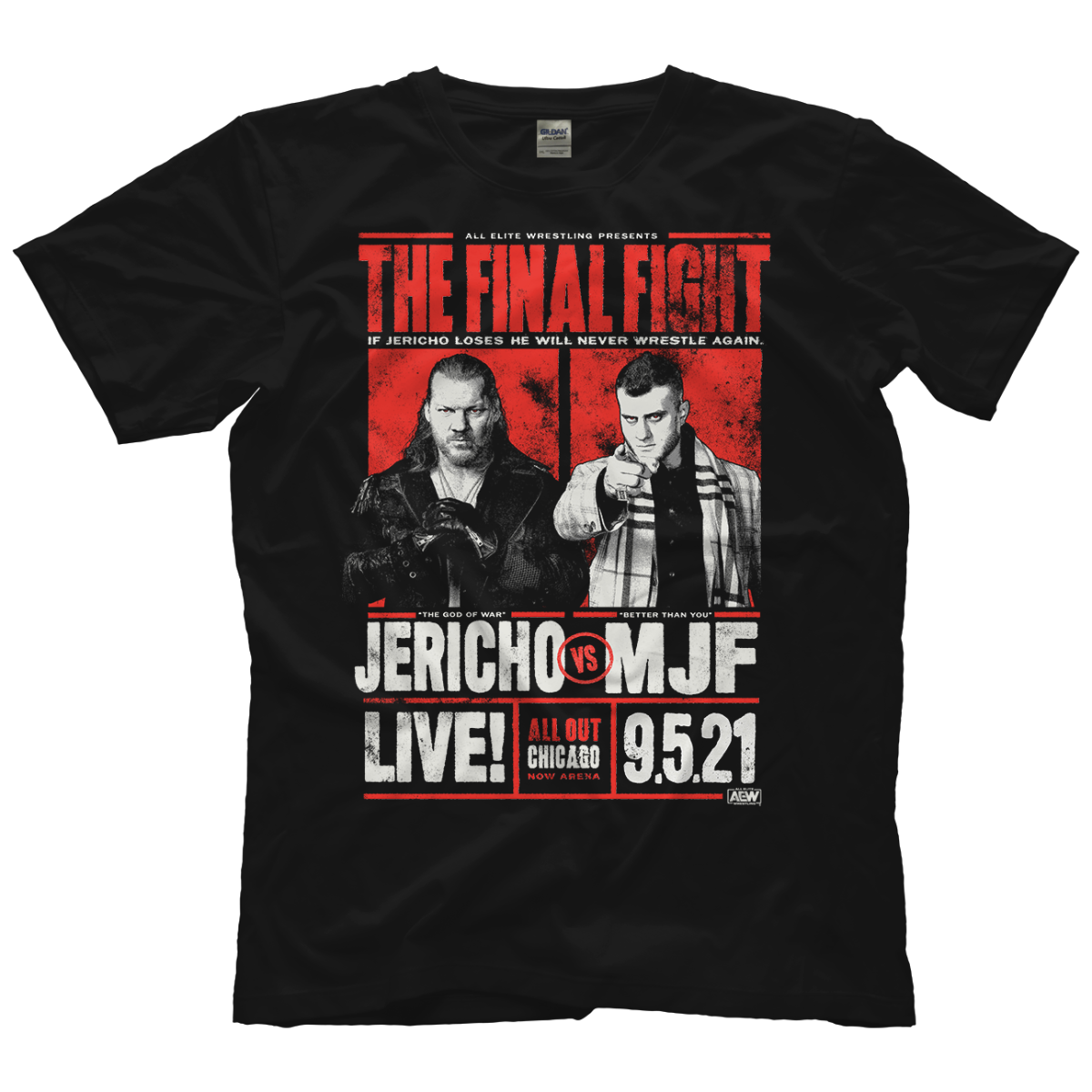 All Out 2021 Matchup - Chris Jericho vs MJF The Final Fight T-Shirt