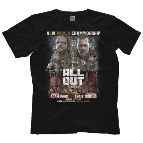 All Out Matchup Chris Jericho Vs Hangman Adam Page (Front Print Only)