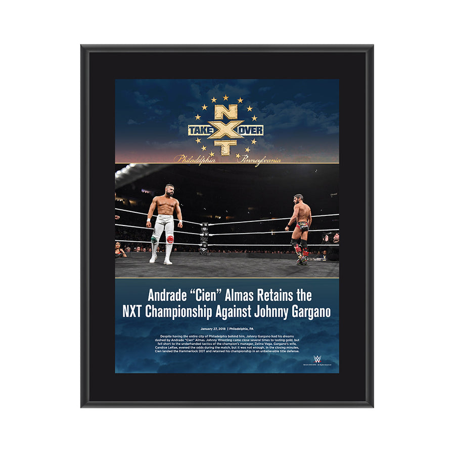 Andrade Almas NXT TakeOver Philadelphia 2018 10 x 13 Commemorative Photo Plaque Pwcatalog