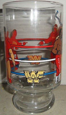 WWF 80s superstars Glass Tumbler