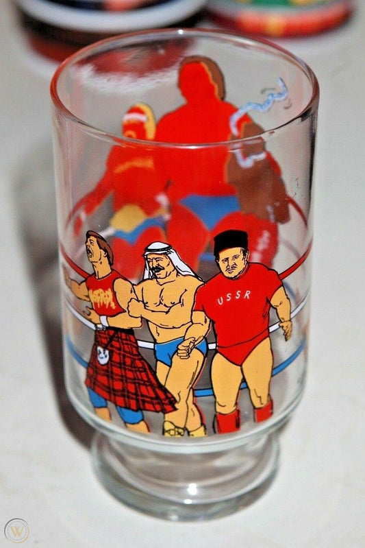 WWF 80s Superstars Glass Tumbler - image 2