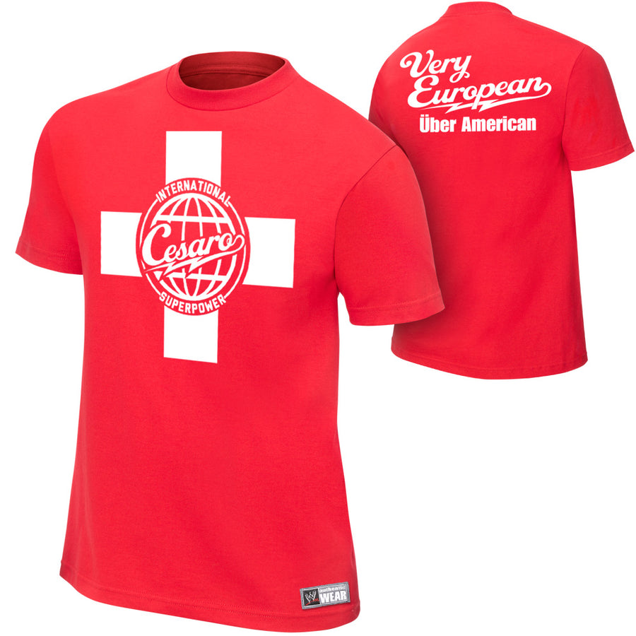 Antonio Cesaro Very European, über American T-Shirt Pwcatalog
