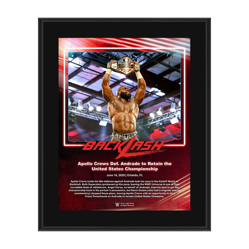 Apollo Crews Backlash 2020 10x13 Commemorative Plaque Pwcatalog