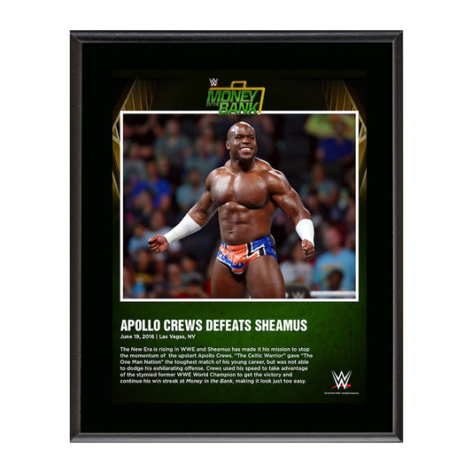 Apollo Crews Money In The Bank 2016 10 x 13 Photo Plaque