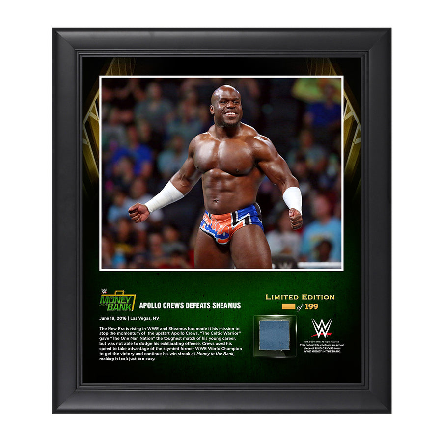 Apollo Crews Money In The Bank 2016 15 x 17 Framed Photo